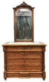 Antique Commode, French Louis Phillipe Mirrored Dresser, 1800s, Gorgeous! - Old Europe Antique Home Furnishings