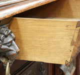 Antique Cupboard, Cabinet, Sideboard Flemish Carved Oak Tavern Scenes, 1800s!! - Old Europe Antique Home Furnishings