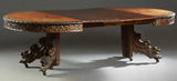 Antique Dining Table, with Leaves, French Carved Oak Renaissance Style, 1800s!! - Old Europe Antique Home Furnishings