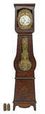 Antique Grandfather Clock, French Morbier Grain Painted Pine Long Case, Beauty! - Old Europe Antique Home Furnishings