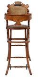 Antique Highchair, English, Victorian, Oak, Child's Metamorphic, 1800's, 19th C - Old Europe Antique Home Furnishings