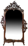 Antique Jardinere, Monumental, Louis XV Style, Mirrored, Crest, Foliate, 1800s! - Old Europe Antique Home Furnishings
