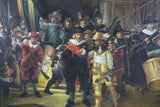 Antique Painting, Oil, Dutch Dignitaries, "The Night Watch" Signed, 1800's!! - Old Europe Antique Home Furnishings