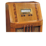 Antique Radio, Philco Model 39-35, Walnut, Slant Front Wood Console Cabinet! - Old Europe Antique Home Furnishings