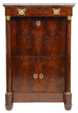 Antique Secretaire A Abattant, Desk, French Empire Style, Mahogany, Gilt, 1800s - Old Europe Antique Home Furnishings