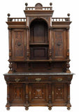 Antique Sideboard, French Renaissance Revival Carved Wood Cabinet,  1800s!! - Old Europe Antique Home Furnishings