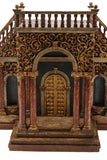 Antique Architectural Model, Italiante Carved & Polychrome Wood, Home Decor!! - Old Europe Antique Home Furnishings