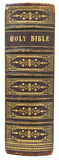 Antique Bible, Family, Very Large, Leather-Bound, Gilt Edges, Illustrated!! - Old Europe Antique Home Furnishings