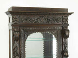 Antique Bookcase / Cabinet, French Carved Oak Cabinet,1800's, Gorgeous! - Old Europe Antique Home Furnishings