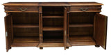 Antique Buffet / Sideboard, French Carved Walnut Breakfront, Stunning, 1800's! - Old Europe Antique Home Furnishings