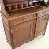 Antique Cabinet, Display, Louis XV Style Normandy Buffet Deux Corps, Handsome!! - Old Europe Antique Home Furnishings