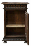 Antique Cabinet, French Henri II Style Carved Oak, Dark Wood, 1800s, Charming! - Old Europe Antique Home Furnishings