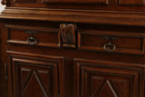 Antique Cabinet, French Provincial, Dark Wood, 89"H, 17th / 18th Century , 1700s!! - Old Europe Antique Home Furnishings