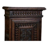 Antique Cabinet, French Provincial, Henri II Style, Carved Oak, Small, 1800's! - Old Europe Antique Home Furnishings