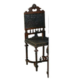 Antique Chairs, Dining, Side French Henri II Style Carved Walnut, Set of Four, 1880!!! - Old Europe Antique Home Furnishings