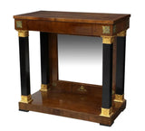 Antique Empire Console, Pier Mirror, Continental, Gilt Bronze, Ormolu, 1800's - Old Europe Antique Home Furnishings