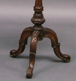 Antique Fire Screen, Tapestry, English Brass & Carved Mahogany, Georgian, 1800s! - Old Europe Antique Home Furnishings