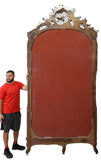 Antique Jardinere, Monumental, Louis XV Style, Mirrored, Crest, Foliate, 1800s! - Old Europe Antique Home Furnishings