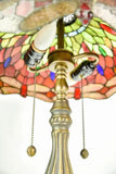 Antique Lamps, Table, Stained Glass, Pebble Stone, Pair, Bronze, Early 1900's!! - Old Europe Antique Home Furnishings