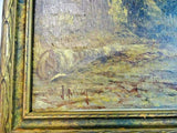 Antique Paintings, Oil On Canvas, Forest Landscapes, Signed, Pair, Set of Two!! - Old Europe Antique Home Furnishings