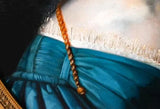 Antique Painting, Oil on Canvas, Portrait of Young Lady, Oval Framed, 1800s !! - Old Europe Antique Home Furnishings