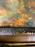 Antique Painting, Oil on Wood, Vicente Nicolau Cotanda (1852-1898), Spanish!! - Old Europe Antique Home Furnishings