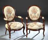 Antique Parlor Suite, French Louis Philippe, Three Piece Carved, Cherry, 1800s! - Old Europe Antique Home Furnishings
