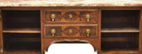 Antique Sideboard, Chippendale Style Marble-Top Oak Cabinet, Vintage / Antique! - Old Europe Antique Home Furnishings