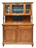 Antique Sideboard, French Oak Display Cabinet, Early 1900s, Beautiful!!! - Old Europe Antique Home Furnishings