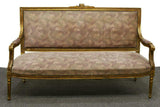 Antique Sofa, French Louis XVI Style Giltwood Upholstered, 1800s, Charming! - Old Europe Antique Home Furnishings