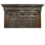Antique Hall Tree, Italian Renaissance Revival Carved Walnut, Early 1900s!! - Old Europe Antique Home Furnishings