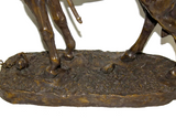 Antique Sculpture, Bronze, French, Horse, Signed by Carl Kauba, 1800s!! - Old Europe Antique Home Furnishings