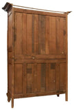 Antique Armoire, French Provincial Carved Oak Wedding, Cabriole Legs, 1800's! - Old Europe Antique Home Furnishings