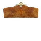 Antique Bed, Louis XV Italian Renaissance Revival Carved Walnut, Parcel Gilt, 1900's! - Old Europe Antique Home Furnishings