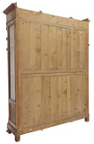 Antique Bookcase, Italian Neoclassical Style, Figural, Carved Walnut, 1800s!! - Old Europe Antique Home Furnishings