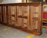 Antique Bookcase, Monumental French Napoleon III Open Shelf, Approx 22 Feet Long - Old Europe Antique Home Furnishings