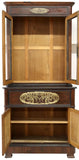Antique Bookcase, Secretaire, French Napoleon III Period, Gilt, Glazed, 1800's! - Old Europe Antique Home Furnishings