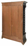 Antique Cabinet, Ebonized Display, Spanish Renaissance Revival, Early 1900s!! - Old Europe Antique Home Furnishings