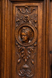 Antique Cabinet, French, Monumental, Renaissance Revival Carved Walnut, Gorgeous!! - Old Europe Antique Home Furnishings