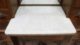 Gorgeous Antique Cabinet, Victorian American Walnut Monumental Etched Glass, 1800's, 19th Century Gorgeous! - Old Europe Antique Home Furnishings