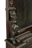 Antique Hall Tree, Italian Renaissance Revival Carved Wood, 19th C, 1800's!! - Old Europe Antique Home Furnishings