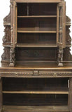 Antique Hunt Sideboard, French Well-Carved Oak Hunt with Game Birds, 1800's! - Old Europe Antique Home Furnishings