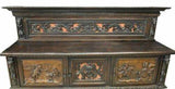 Antique Sideboard Cabinet Display, Italian Renaissance Revival Carved, 1900's! - Old Europe Antique Home Furnishings