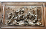 Antique Sideboard / Buffet Cabinet, Renaissance Revival Figural Carved, 1900's!! - Old Europe Antique Home Furnishings