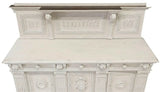 Antique Sideboard, Carved, Italian Renaissance Revival, Painted, Drawers, 20th! - Old Europe Antique Home Furnishings