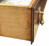 Antique Sideboard, Chippendale Style Marble-Top Oak Cabinet, Vintage / Antique! - Old Europe Antique Home Furnishings