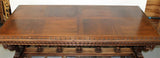 Antique Table, French Baroque, Carved, Griffin Base, Columnar Supports, 1800s!! - Old Europe Antique Home Furnishings