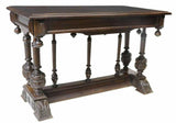 Antique Table, French Renaissance Revival Carved Walnut, Handsome, 1800's!! - Old Europe Antique Home Furnishings