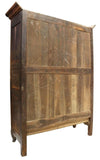 Antique Armoire, French Provincial Louis XV Style Burl Elm Wardrobe, 19th C 1800's!! - Old Europe Antique Home Furnishings