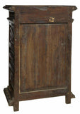 Antique Cabinet, French Henri II Style Carved Oak, Dark Wood, 1800s, Charming! - Old Europe Antique Home Furnishings